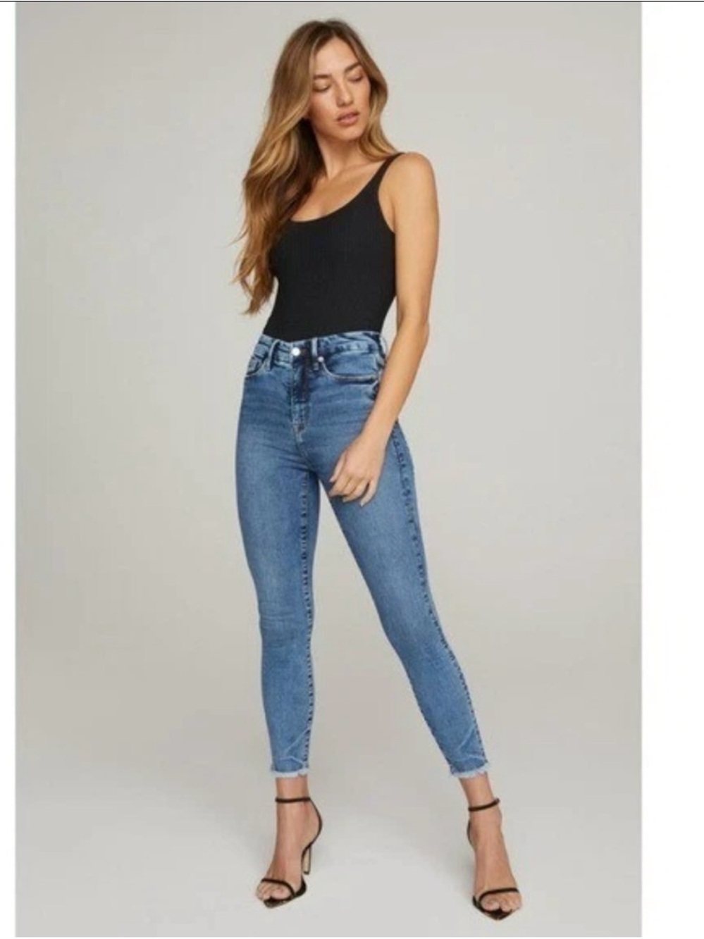 Good American Good Waist Crop Jeans zie 0/25